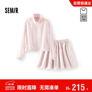 森馬（Semir）[商場(chǎng)同款]套裝女輕薄短外套花苞短裙2025秋季兩件套107525117010