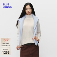 BLUE ERDOS【100%山羊絨】25秋冬新品針織羊絨衫保暖高領(lǐng)套衫女B256A0069 米白 XL (175)