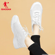 喬丹格蘭（JOEDON GOLAN）女鞋運動(dòng)鞋2025冬季新款網(wǎng)面透氣舒適軟底跑步鞋時(shí)尚百搭休閑鞋女 喬丹白/銀色 37