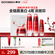 果本玫瑰果美白淡斑補水保濕提亮護膚品套裝禮盒圣誕節禮物送老婆 玫瑰果光感美白禮盒