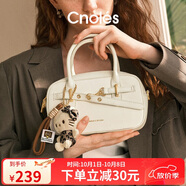 蔻一（Cnoles）包包女士2025年新款斜挎包小手提保齡球單肩包生日禮物送女友