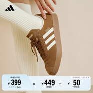 adidas T頭鞋 VL COURT復(fù)古板鞋德訓(xùn)鞋男女阿迪達(dá)斯輕運(yùn)動(dòng) 巖層青銅色/乳白色/黃色   43