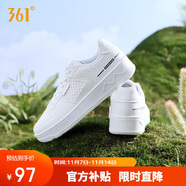 361°運(yùn)動男鞋秋冬季學(xué)生復(fù)古厚底增高小白休閑板鞋子男672426611-1