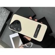 適用于華為Pura70pro手機殼P60Art保護套新款p80ultra鏡頭全包 【米白色】6.5克重金屬支架｜鏡 華為 Pura 80 Ultra