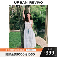 UR【鐘楚曦同款】2025春季新款女裝波嬉風(fēng)鏤空連衣裙UYL750029 本白 (偏長(cháng)) M