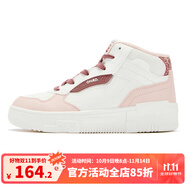 361°女鞋運動鞋2025年秋季新款高幫時尚百搭潮流休閑鞋女板鞋 羽毛白/超凡粉 39