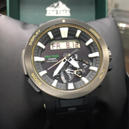 卡西歐（CASIO）太陽能六局電波登山表三代傳感器男手表PRW-3000 3100 PRW-7000-1B 太陽能電波200米防水藍(lán)寶石