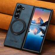 三星（SAMSUNG）【品質(zhì)原裝】適用于三星Galaxy Z fold7折疊屏w26手機殼圓環(huán)旋轉 G3油蠟藍 三星Galaxy_Z_Fold_6