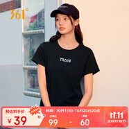 361°短袖t恤女春夏季速干衣圓領(lǐng)印花透氣寬松運(yùn)動(dòng)休閑服 662424115-5
