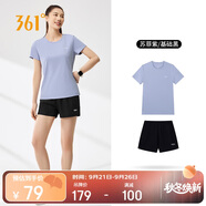 361°跑步運(yùn)動(dòng)套裝女士夏季衣服新款速干短袖短褲兩件套662524001H-3