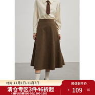 獨(dú)束大碼女裝復(fù)古學(xué)院風(fēng)套裝女秋冬裝搭配一整套微胖mm通勤兩件套 半身裙 M