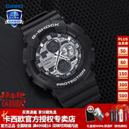 卡西歐（CASIO）【送禮物】男手表G-SHOCK黑武士悟空黑金潮流時尚運(yùn)動電子表 GA-140GM-1A1布魯黑灰-全國聯(lián)保