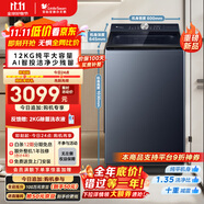 小天鵝（LittleSwan）波輪洗衣機全自動【TB12U21】水魔方防纏繞 超微凈泡 12公斤大容量純平 家電國家補貼20% 以舊換新