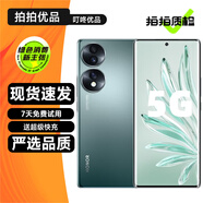 榮耀70 榮耀70Pro 二手5G手機 雙曲屏設(shè)計 IMX800三主攝  全面屏拍照游戲手機 【榮耀70】墨玉青 12GB+512GB 99新