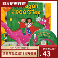 A Dragon on the Doorstep 臺階上的恐龍 英文原版兒童繪本 Barefoot Books 廖彩杏有聲書(shū)單 附CD 常青藤爸爸推薦 邊聽(tīng)邊學(xué) 親子教育互動(dòng)啟蒙學(xué) 綠山墻