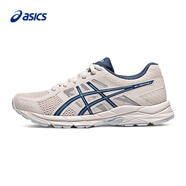 亞瑟士（asics）女子跑步鞋網(wǎng)面透氣輕便減震跑鞋運(yùn)動(dòng)鞋 米白色/藍(lán)色 40