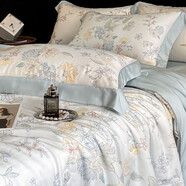 LDVEP100支萊賽爾天絲夏涼被四件套冰絲涼感夏被可機洗洗空調薄 春日蜜糖 蘭 加大雙人夏被220x240cm