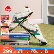 KAPPA卡帕背靠背男鞋休閑板鞋男2025秋冬新款軟底德訓(xùn)鞋復(fù)古運動鞋子男 冬日白/杉木綠 41