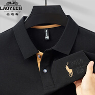 老爺車(chē)長(cháng)袖男士POLO衫秋冬時(shí)尚刺繡長(cháng)袖翻領(lǐng)男士t恤潮流商務(wù)Polo衫男t恤 302/黑色 M 16590-120斤