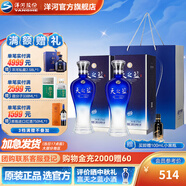 洋河天之藍(lán)52度375mL 2瓶裝綿柔白酒  洋河酒廠旗艦【中秋禮品】 52度 375mL 2盒