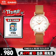 卡西歐（CASIO）手表女士SHEEN商務(wù)簡(jiǎn)約石英日韓表送女友禮物SHE-4540CGL-9A