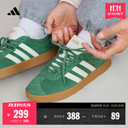 adidas「T頭鞋」VL COURT 2.0復(fù)古休閑板鞋德訓(xùn)鞋阿迪達(dá)斯輕運(yùn)動   綠色/象牙色/金色(推薦女生選小半碼)   38