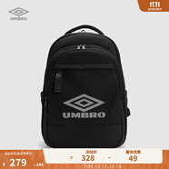 茵寶（Umbro）官方雙肩包新款反光帶簡(jiǎn)約百搭耐磨多口袋可調(diào)節(jié)背包 凝眸黑 均 碼