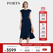 PORTS寶姿春夏新品女裝連衣裙LP8D144MWP043 深海軍藍 XS (2)