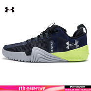 安德瑪（UNDERARMOUR）男鞋 UA TRIBASE REIGN 6運動(dòng)跑步鞋透氣休閑鞋低幫健身訓練鞋 藍色401/曬圖退10 44.5