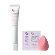 ZA隔離霜防曬遮瑕三合一素顏霜提亮膚色美白化妝品 白色35g【多種膚色適用】