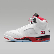耐克（NIKE）AIR JORDAN 5 AJ5 喬5男子籃球鞋 白色/黑/火焰紅HQ7978-101 44.5