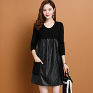 爆款中長(cháng)款毛衣女秋冬季2025年新款加厚女士打底衫寬松顯瘦針織連 毛毛口袋 M 均碼