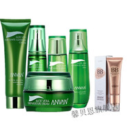 漢芳（ANVAN）漢芳翠葉蘆薈清透補水化妝品套裝女士學(xué)生面部護理補 5件套  BB納米粉底
