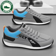 NATHALIE RAOUL斷碼清倉男鞋品牌男士運動(dòng)鞋旅游鞋白色跑步休閑鞋男板鞋春秋 GET-灰色 41