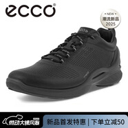 愛(ài)步（ECCO）新款男鞋經(jīng)典百搭牛皮休閑運動(dòng)戶(hù)外健步鞋837514 837514-01001 42