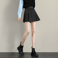 TERRE BLEUE時(shí)尚小個(gè)子百褶短裙2025春秋新款氣質(zhì)高級感減齡顯瘦A字裙子