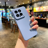 適用小米17精孔磨砂TPU直邊保護套17promax魔方硅膠軟紅米手機殼 直邊-灰色 小米9