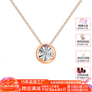 戀人島貝母雙環(huán)羅馬真鉆石項鏈女款輕奢小眾新款高級感閨蜜配飾七夕禮盒 圓泡泡-鉆石項鏈+證書+禮盒