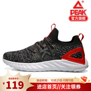 匹克（PEAK）匹克態(tài)極1.0plus運(yùn)動鞋科技智能休閑太極跑步鞋男女太極情侶跑鞋 黑花灰(男款) 40