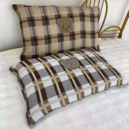 輕奢棉質(zhì)枕巾全棉防吸汗紗布家用清新繡花簡約 皮克熊 52cm*75cm (兩只裝)尺寸