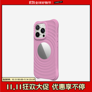 CASETIFY 純色波漾手機(jī)殼 MagSafe兼容 硅膠手機(jī)殼 適用于蘋果iPhone17/16/15 Air/Plus/Pro/Max手機(jī)保護(hù)殼 波漾鏡面-蜜蘿紫Magsafe iPhone 16