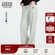 Teenie Weenie小熊女裝衛(wèi)褲2025年秋季新款時(shí)髦側(cè)開(kāi)叉休閑運(yùn)動(dòng)長(zhǎng)褲 灰色 S