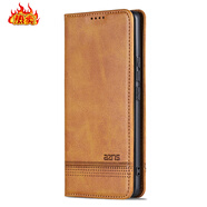 小米【品質(zhì)原裝】適用小米14手機殼14pro皮套紅米14復古紅米14pro商務(wù) 精孔【翻蓋磁吸】黃色 紅米_Note_13_4G