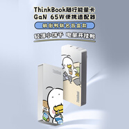 ThinkPad聯(lián)想ThinkBook 餅干65W躺倒鴨噴繪超薄口紅電源 趣味盲盒多種圖案隨機發(fā)貨