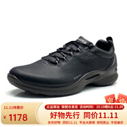 ECCO愛步男鞋運動休閑健步鞋biom系列 緩震舒適跑步鞋經(jīng)典 837514 黑色-01001（保稅倉發(fā)貨） 45 新批次，特大碼不退換