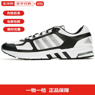 阿迪達(dá)斯復(fù)古型格別致中底舒適運(yùn)動(dòng) 網(wǎng)布 低幫 休閑跑步鞋 男女同款 黑白 黑白|EE9620 43.5