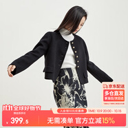 尚都比拉冬季100%羊毛雙面呢短款小香風(fēng)毛呢外套女小個(gè)子
