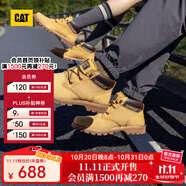 CAT卡特馬丁靴中幫大黃靴男士工裝鞋輕戶外防滑登山鞋P110973N3BDC25 黃色 38