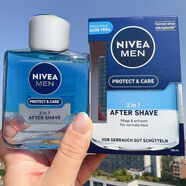 NIVEA【官方正品】 德國男士爽膚水須后水保濕舒緩補水控油 含酒精成份 2合1 有清涼感 100mL 須后水