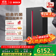 博世（BOSCH）【全域智凈鉑金版】637升變頻大容量雙循環(huán)家用冰箱對開(kāi)雙開(kāi)門(mén)電冰箱BCD-637W(K2A99E178C)